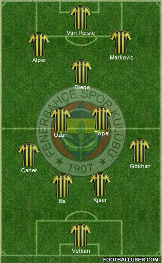 Fenerbahçe SK Formation 2015