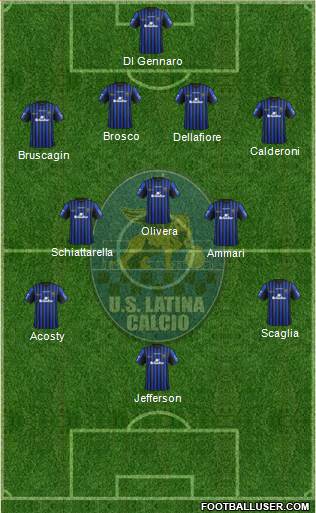 Latina 4-5-1 football formation