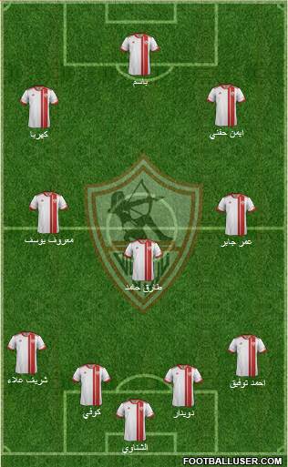 Zamalek Sporting Club Formation 2015