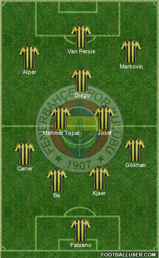 Fenerbahçe SK Formation 2015