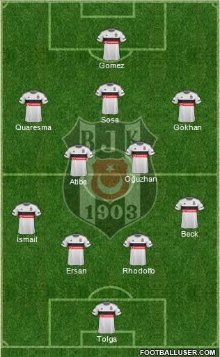 Besiktas JK Formation 2015