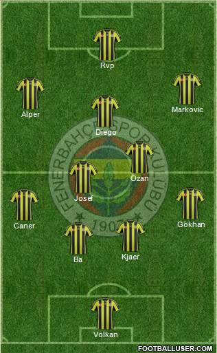 Fenerbahçe SK Formation 2015