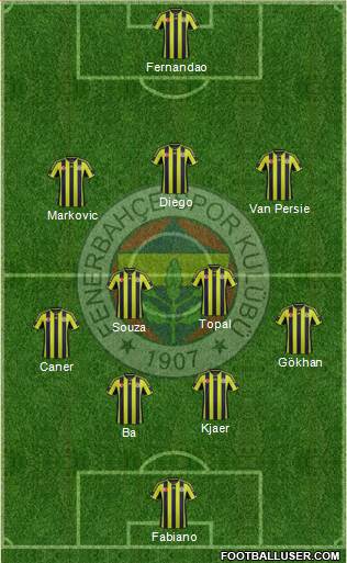 Fenerbahçe SK Formation 2015