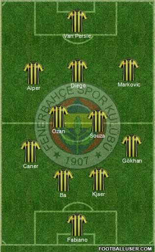Fenerbahçe SK Formation 2015