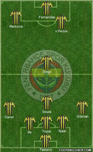 Fenerbahçe SK Formation 2015