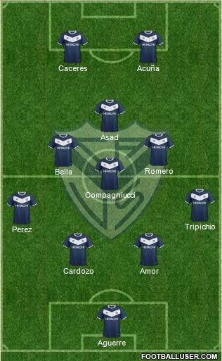 Vélez Sarsfield Formation 2015