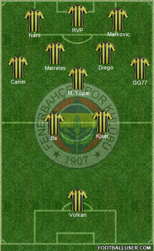 Fenerbahçe SK Formation 2015