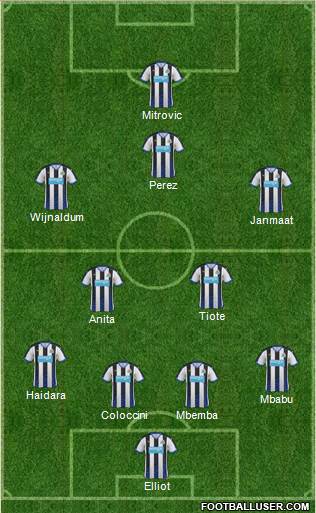 Newcastle United Formation 2015