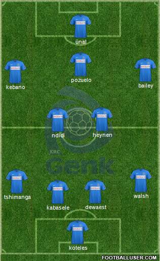 K Racing Club Genk Formation 2015