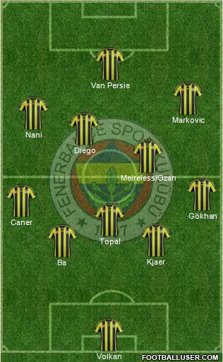 Fenerbahçe SK Formation 2015