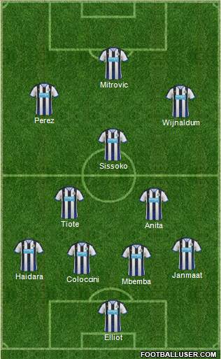 Newcastle United Formation 2015