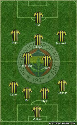 Fenerbahçe SK Formation 2015