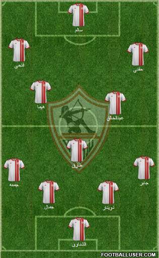 Zamalek Sporting Club Formation 2015