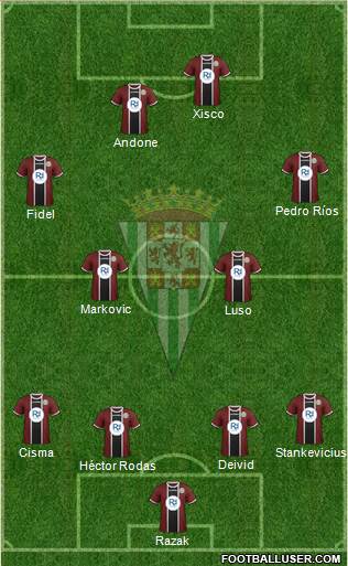 Córdoba C.F., S.A.D. Formation 2015