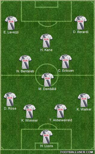 Tottenham Hotspur Formation 2015