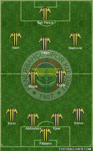 Fenerbahçe SK Formation 2015