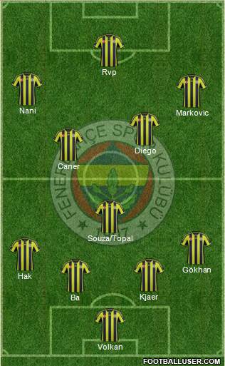 Fenerbahçe SK Formation 2015