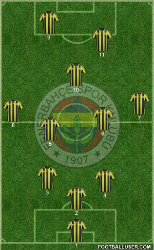 Fenerbahçe SK Formation 2015