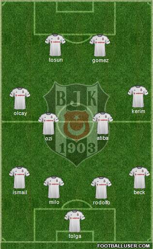 Besiktas JK Formation 2015