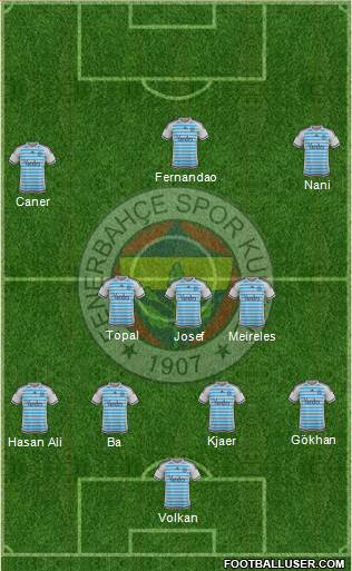 Fenerbahçe SK Formation 2015