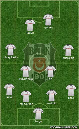 Besiktas JK Formation 2015