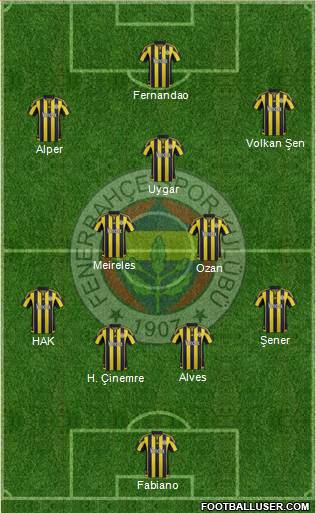 Fenerbahçe SK Formation 2015