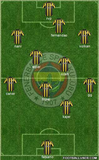 Fenerbahçe SK Formation 2015
