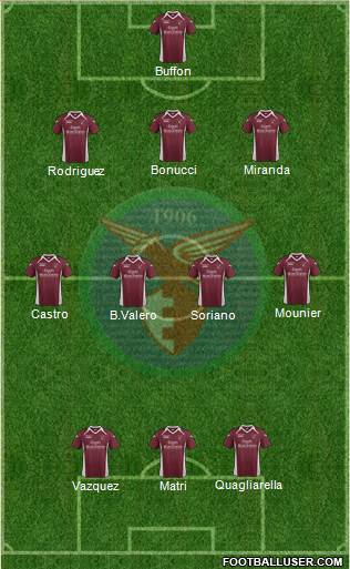 Alma Juventus Fano 3-4-3 football formation