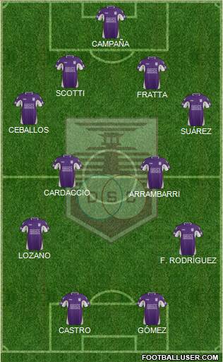 Defensor Sporting Club Formation 2015