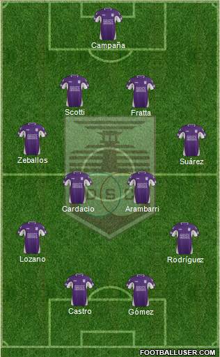 Defensor Sporting Club Formation 2015