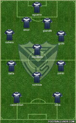 Vélez Sarsfield Formation 2015