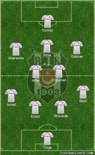Besiktas JK Formation 2015