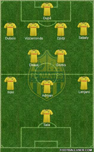 FC Nantes Formation 2015