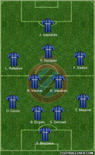 Club Brugge KV Formation 2015