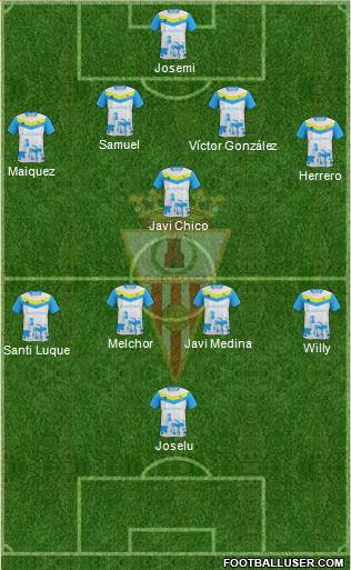 Algeciras C.F. football formation