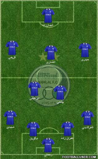 Esteghlal Tehran Formation 2015