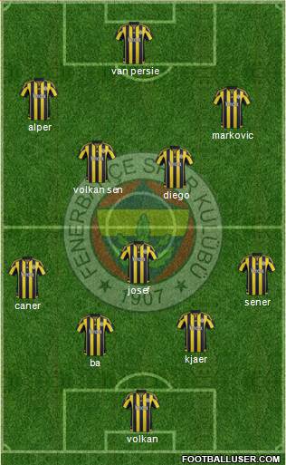 Fenerbahçe SK Formation 2015