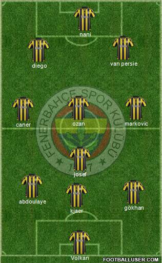 Fenerbahçe SK Formation 2015
