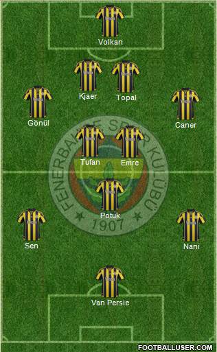 Fenerbahçe SK Formation 2015