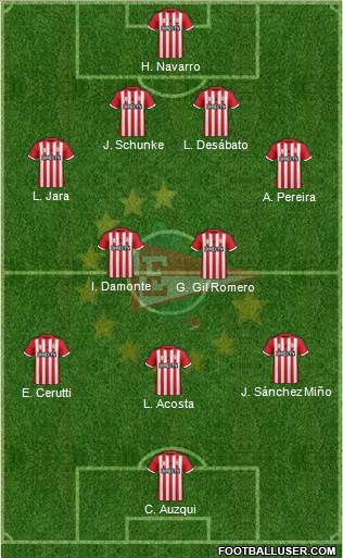 Estudiantes de La Plata Formation 2015