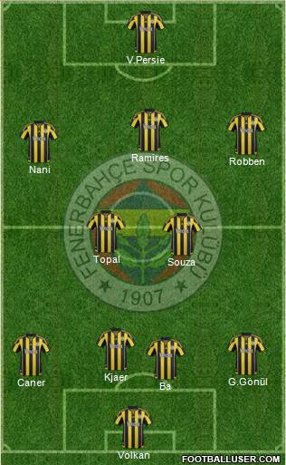 Fenerbahçe SK Formation 2015