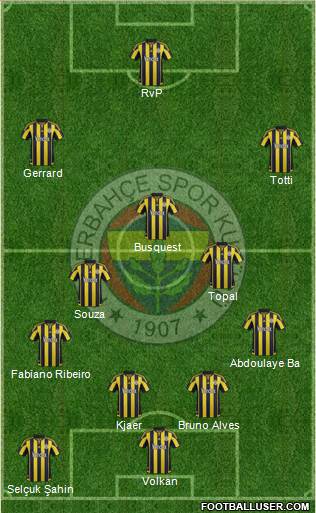 Fenerbahçe SK Formation 2015