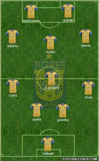 Club Universitario de Nuevo León Formation 2015