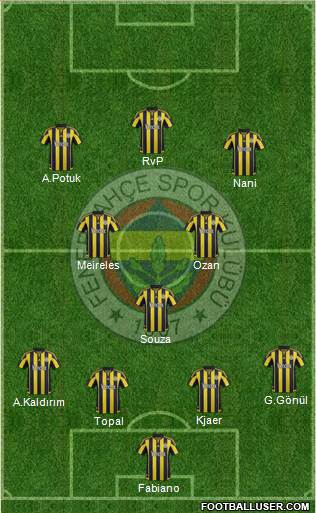 Fenerbahçe SK Formation 2015