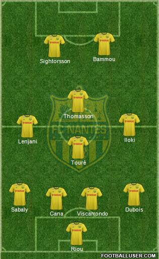 FC Nantes Formation 2015