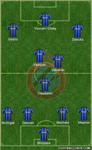 Club Brugge KV Formation 2015