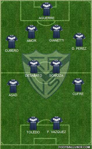 Vélez Sarsfield Formation 2015