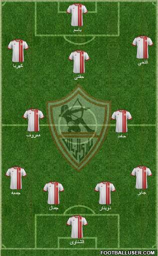 Zamalek Sporting Club Formation 2015