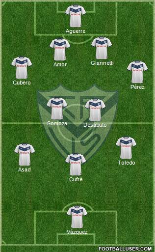 Vélez Sarsfield Formation 2015
