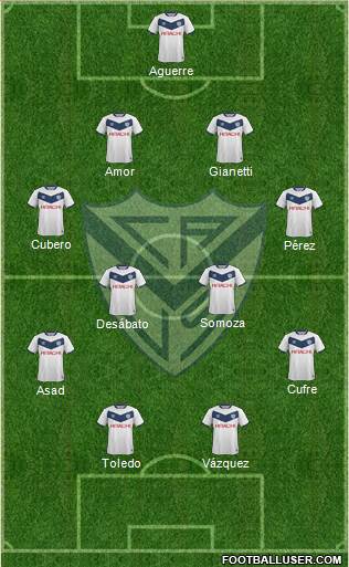 Vélez Sarsfield Formation 2015